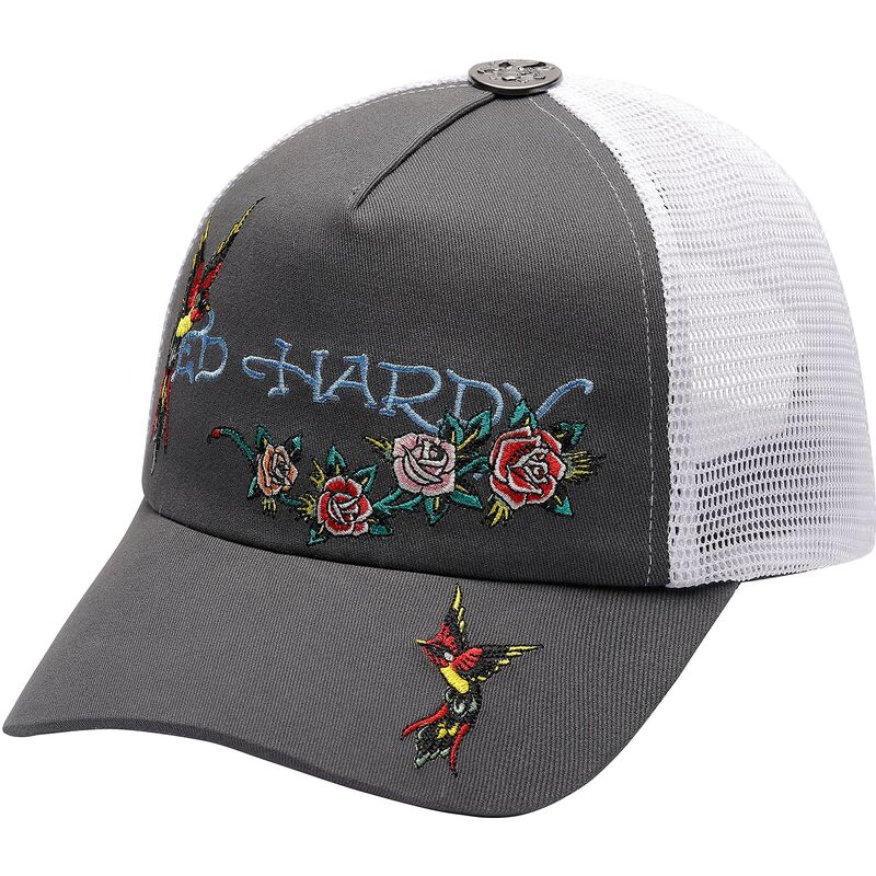 ed-hardy-floral-swallow-grey-and-white-trucker-hat ed-hardy-floral-swallow-grey-and-white-trucker-hat