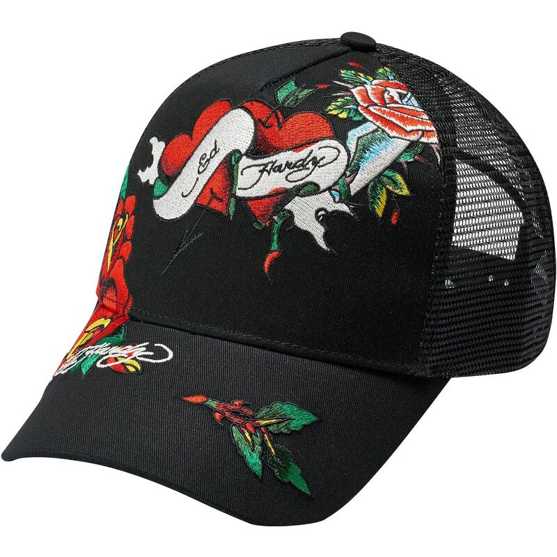 ed-hardy-love-ed-black-trucker-hat ed-hardy-love-ed-black-trucker-hat