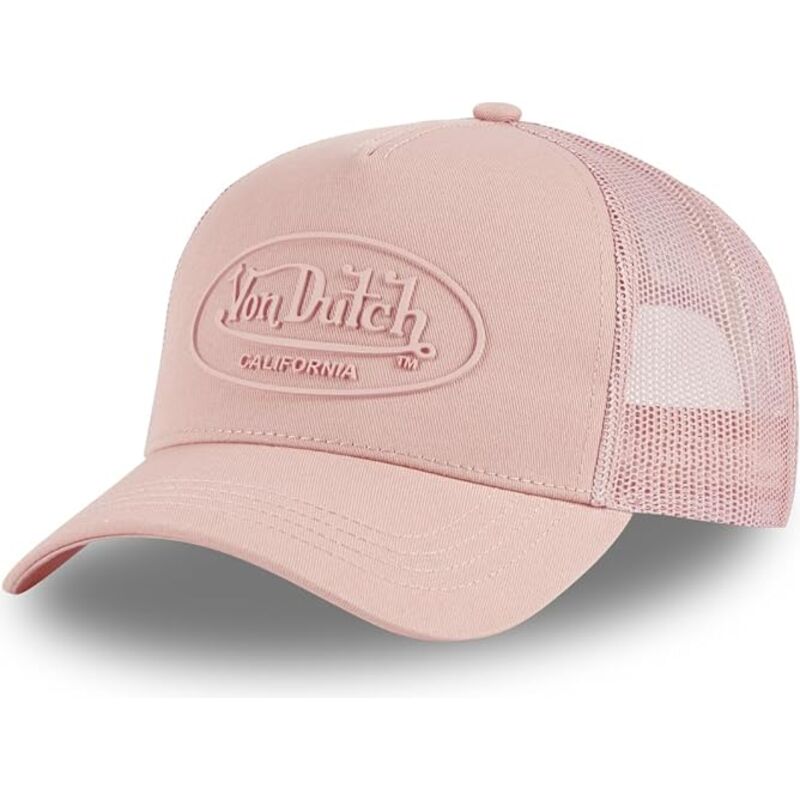 von-dutch-log10-pink-trucker-hat von-dutch-log10-pink-trucker-hat