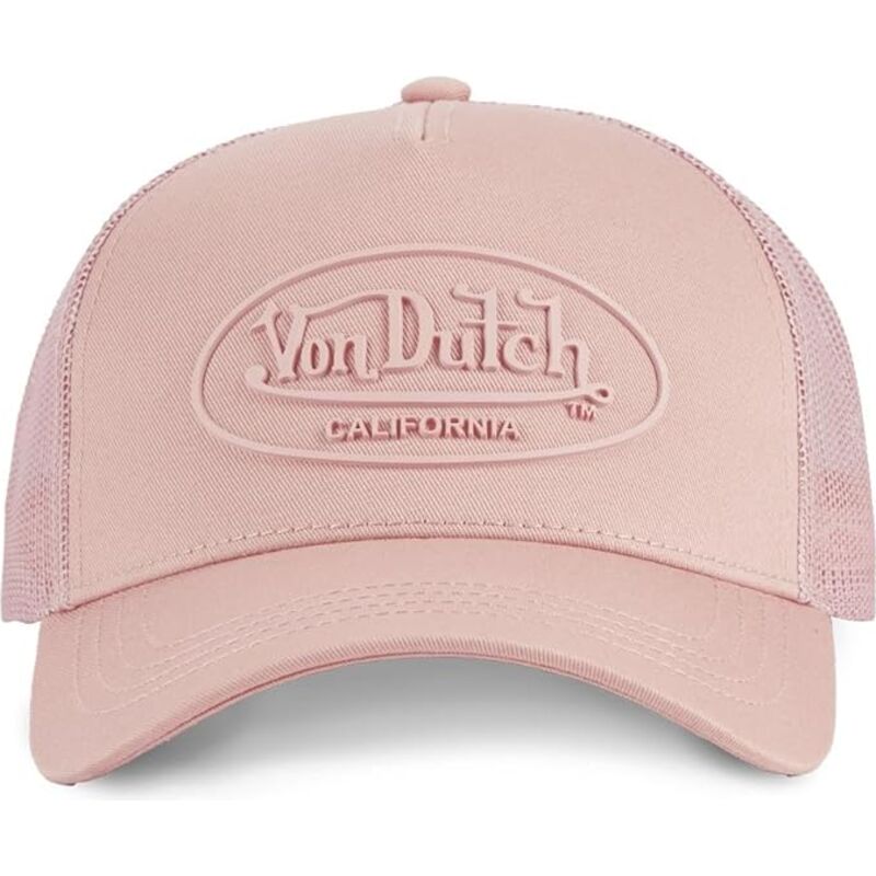 von-dutch-log10-pink-trucker-hat von-dutch-log10-pink-trucker-hat