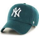47-brand-curved-brim-clean-up-no-loop-label-pacific-green-new-york-yankees-mlb-green-adjustable-cap