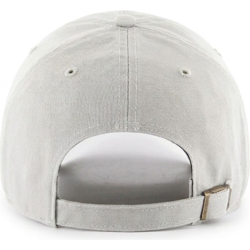 47-brand-curved-brim-clean-up-no-loop-label-new-york-yankees-mlb-light-grey-adjustable-cap 47-brand-curved-brim-clean-up-no-loop-label-new-york-yankees-mlb-light-grey-adjustable-cap