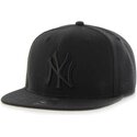 47-brand-flat-brim-black-logo-captain-no-shot-new-york-yankees-mlb-black-snapback-cap