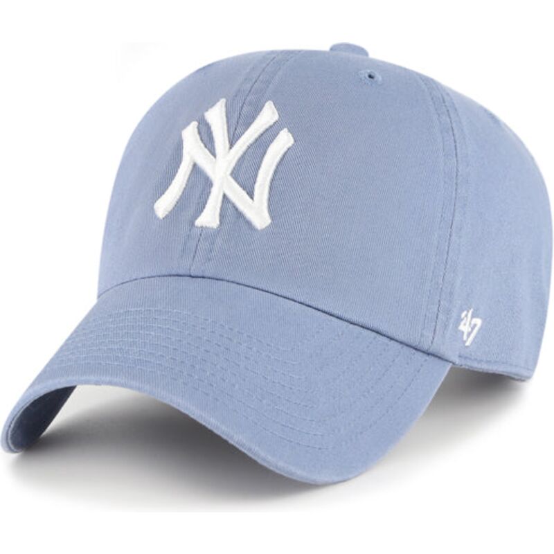 47-brand-curved-brim-clean-up-vapor-new-york-yankees-mlb-blue-adjustable-cap