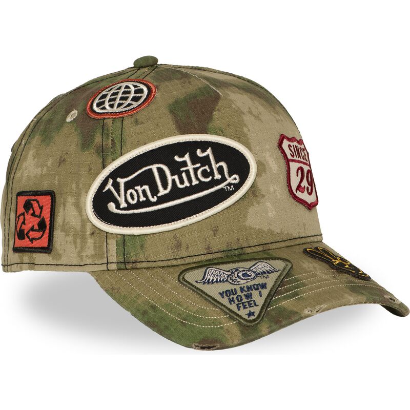 von-dutch-curved-brim-kamo04-camouflage-snapback-cap von-dutch-curved-brim-kamo04-camouflage-snapback-cap