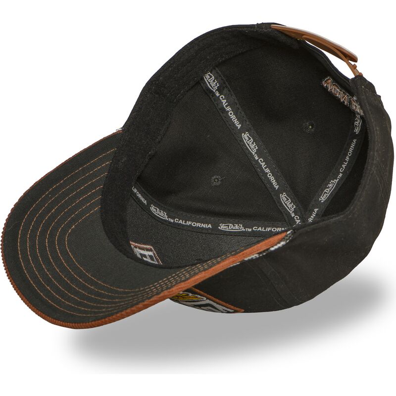 von-dutch-curved-brim-sem16-brown-snapback-cap von-dutch-curved-brim-sem16-brown-snapback-cap