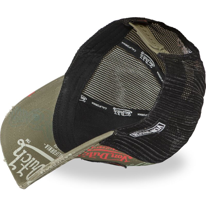 von-dutch-cafe12-green-and-black-trucker-hat