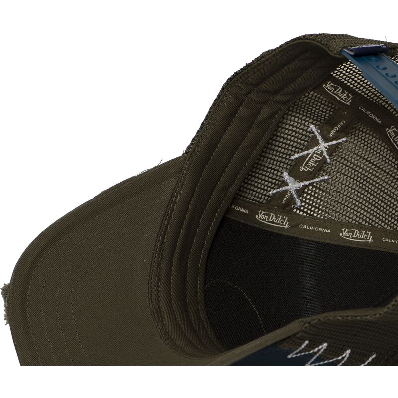 von-dutch-used-14-navy-blue-and-green-trucker-hat von-dutch-used-14-navy-blue-and-green-trucker-hat