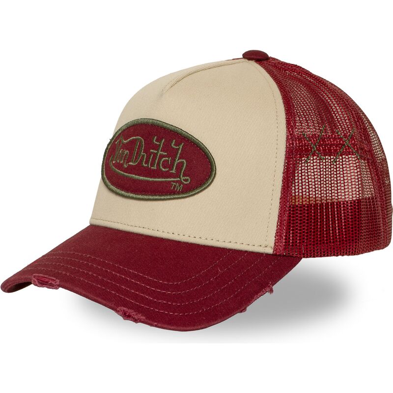 von-dutch-used-16-red-and-beige-trucker-hat von-dutch-used-16-red-and-beige-trucker-hat