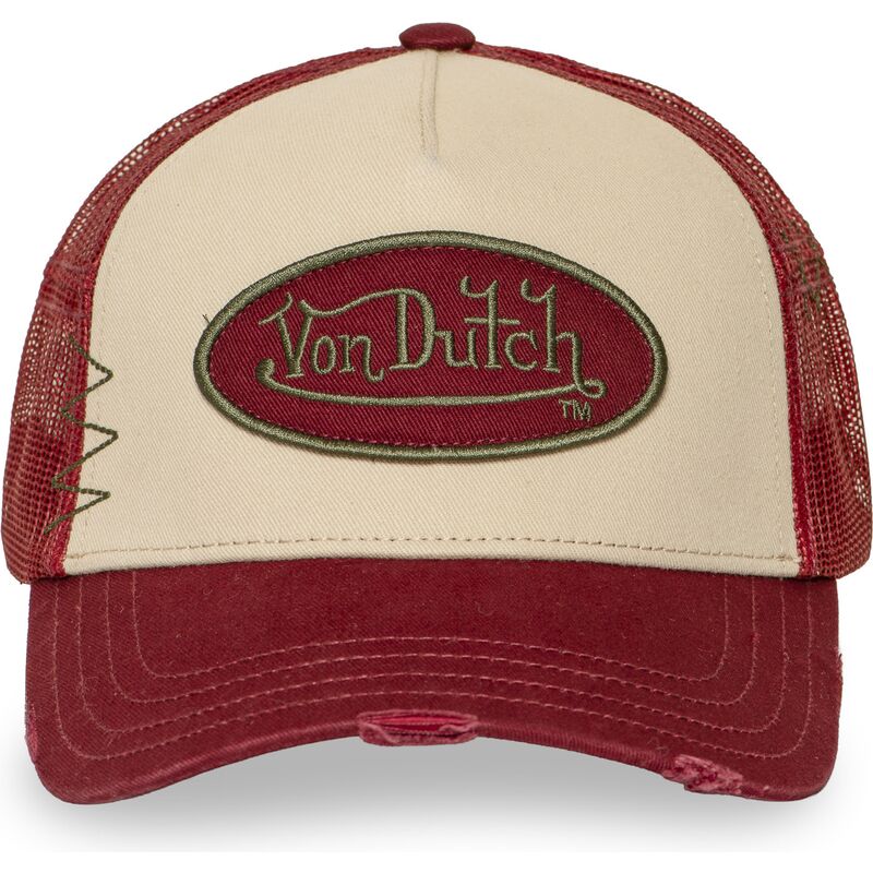 von-dutch-used-16-red-and-beige-trucker-hat von-dutch-used-16-red-and-beige-trucker-hat