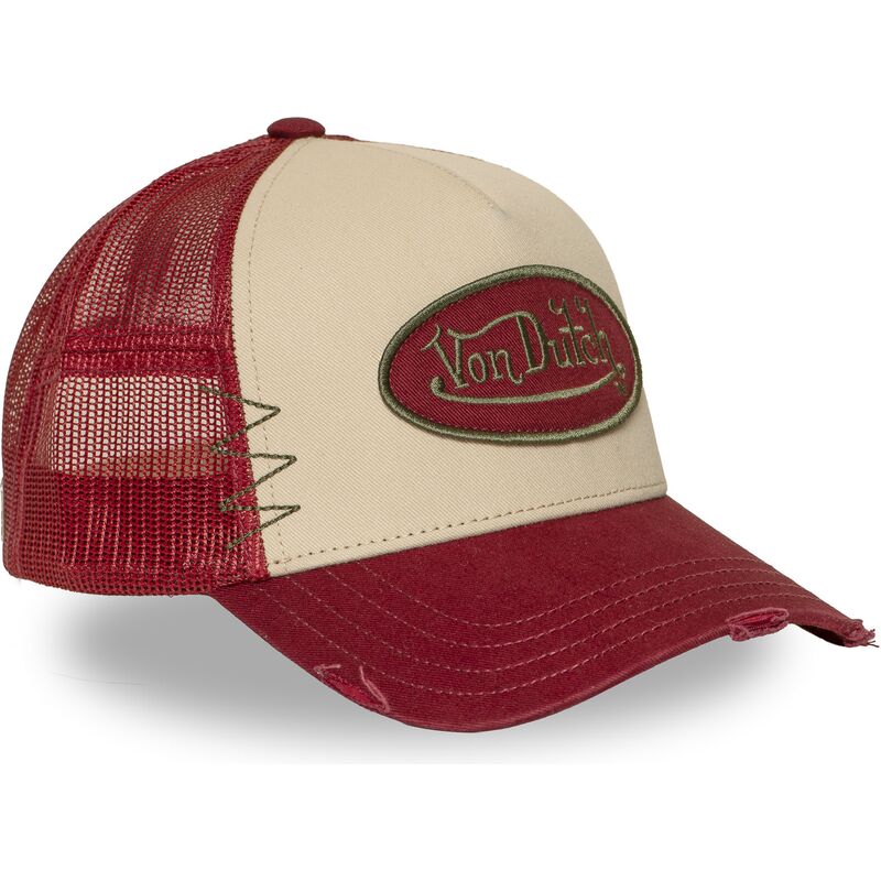 von-dutch-used-16-red-and-beige-trucker-hat von-dutch-used-16-red-and-beige-trucker-hat