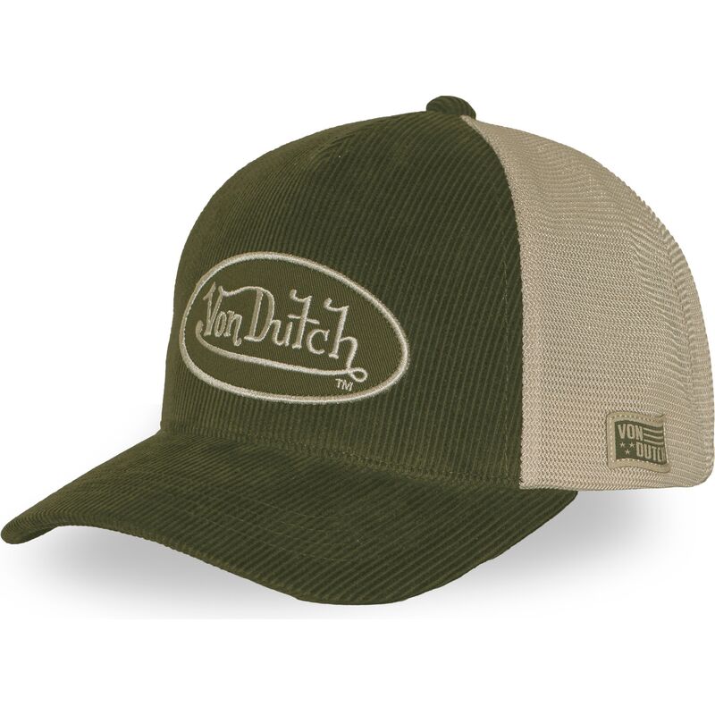 von-dutch-lof-b47-green-and-beige-adjustable-trucker-hat