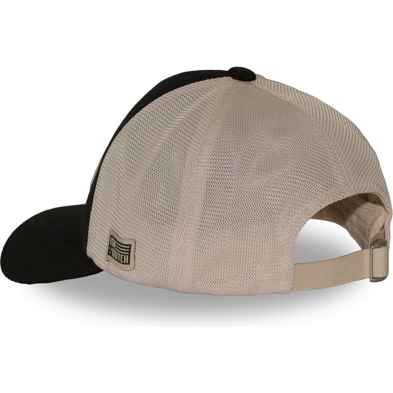 von-dutch-lof-b50-black-and-beige-adjustable-trucker-hat von-dutch-lof-b50-black-and-beige-adjustable-trucker-hat