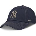 nike-curved-brim-fathers-day-club-unstructured-organic-cotton-new-york-yankees-mlb-navy-blue-adjustable-cap-with-beige-logo