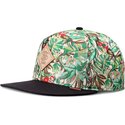 djinns-flat-brim-woven-jungle-green-and-black-snapback-cap