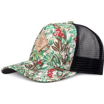 Djinns HFT Woven Jungle Green and Black Trucker Hat