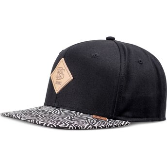 Djinns Flat Brim Gothic Freestyle Rev Black Snapback Cap