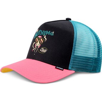 Djinns HFT DNC Flamingo Black, Blue and Pink Trucker Hat