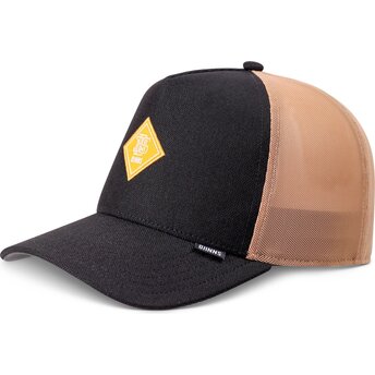 Djinns HFT FineFine Mesh Black and Beige Trucker Hat