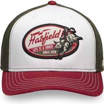 Hatfield SEMI ROD White, Green and Red Trucker Hat