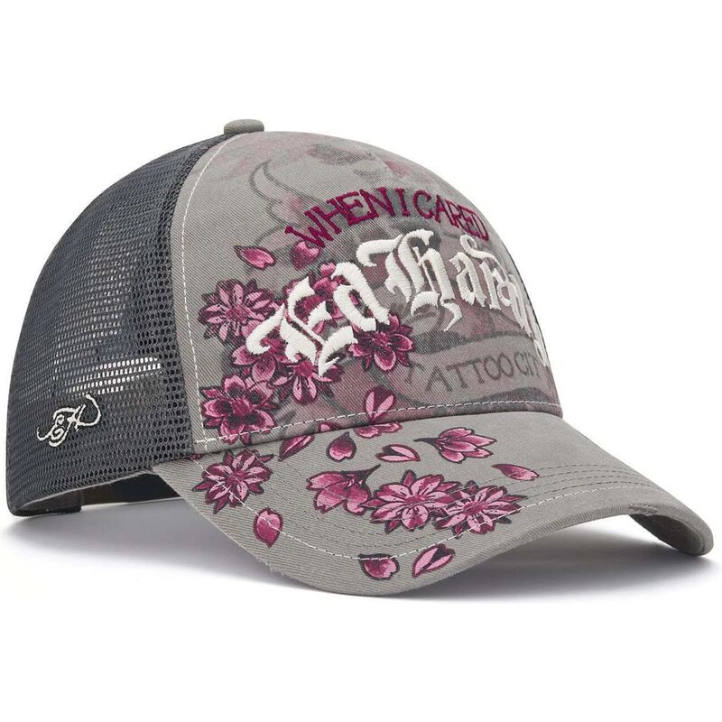 ed-hardy-floral-tattoo-city-vintage-wash-grey-trucker-hat