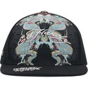ed-hardy-flat-brim-battle-dragon-black-snapback-cap