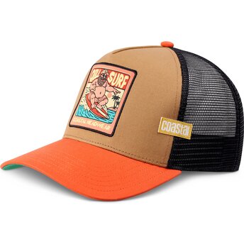 Coastal HFT Chill Surf Brown and Orange Trucker Hat
