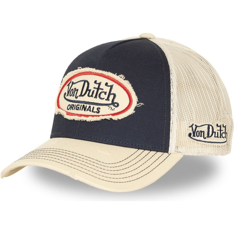 von-dutch-urb07-navy-blue-and-beige-trucker-hat von-dutch-urb07-navy-blue-and-beige-trucker-hat