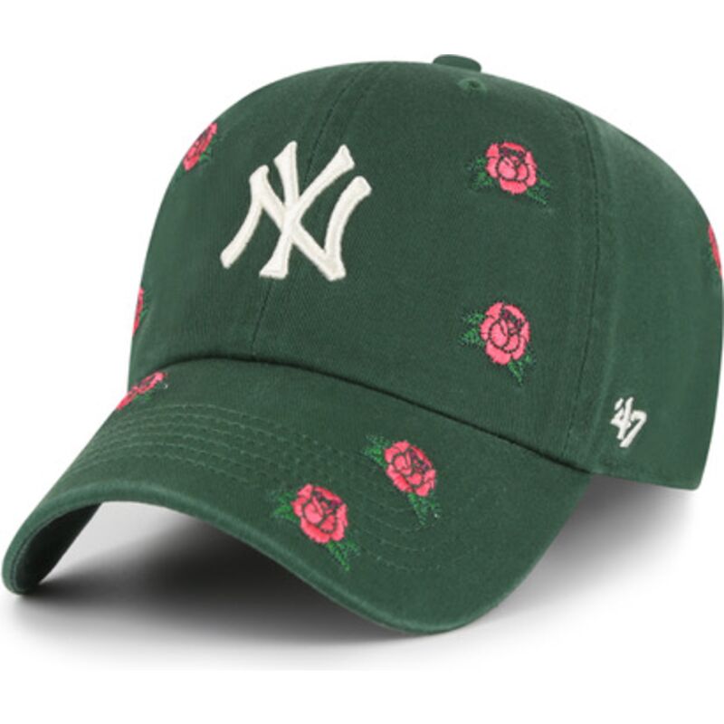 47-brand-curved-brim-clean-up-scatter-new-york-yankees-mlb-green-adjustable-cap 47-brand-curved-brim-clean-up-scatter-new-york-yankees-mlb-green-adjustable-cap