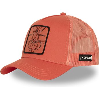 Capslab Bugs Bunny LOO14 BUG Looney Tunes Pink Trucker Hat