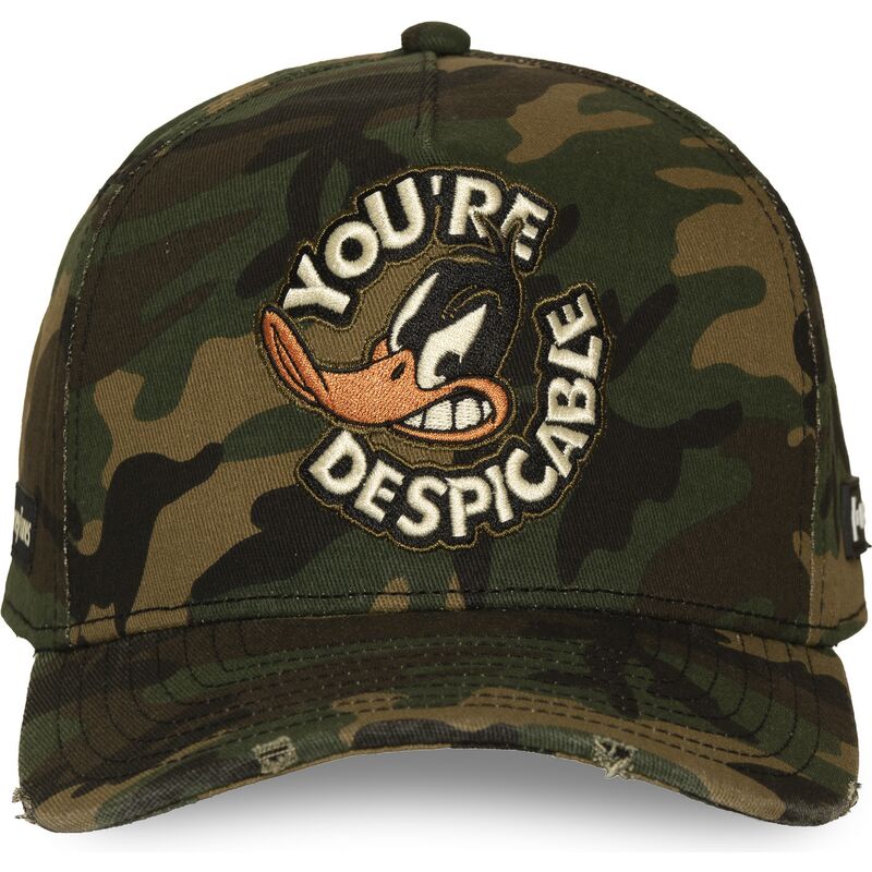 capslab-curved-brim-daffy-duck-loo14-des-looney-tunes-camouflage-snapback-cap capslab-curved-brim-daffy-duck-loo14-des-looney-tunes-camouflage-snapback-cap