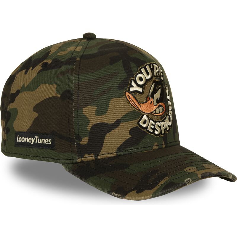 capslab-curved-brim-daffy-duck-loo14-des-looney-tunes-camouflage-snapback-cap capslab-curved-brim-daffy-duck-loo14-des-looney-tunes-camouflage-snapback-cap