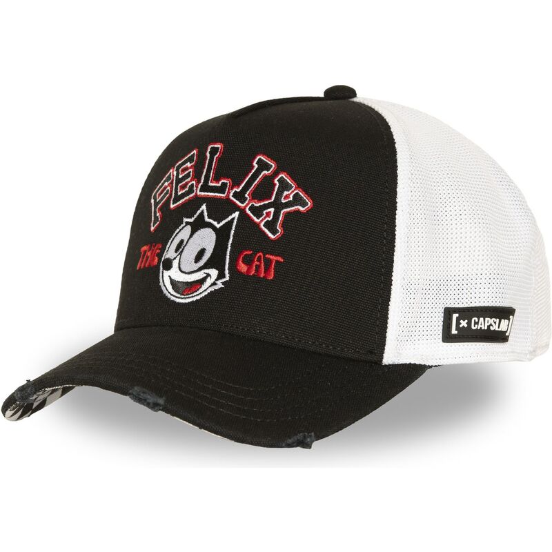 capslab-felix-the-cat-flx1-fel-black-and-white-trucker-hat capslab-felix-the-cat-flx1-fel-black-and-white-trucker-hat