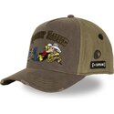 capslab-curved-brim-lucky-luke-lck4-luc-brown-and-green-snapback-cap