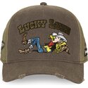capslab-curved-brim-lucky-luke-lck4-luc-brown-and-green-snapback-cap