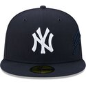 new-era-flat-brim-59fifty-side-script-new-york-yankees-mlb-navy-blue-fitted-cap