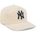 new-era-curved-brim-navy-blue-logo-19twenty-na-lifestyle-f1-new-york-yankees-mlb-beige-adjustable-cap