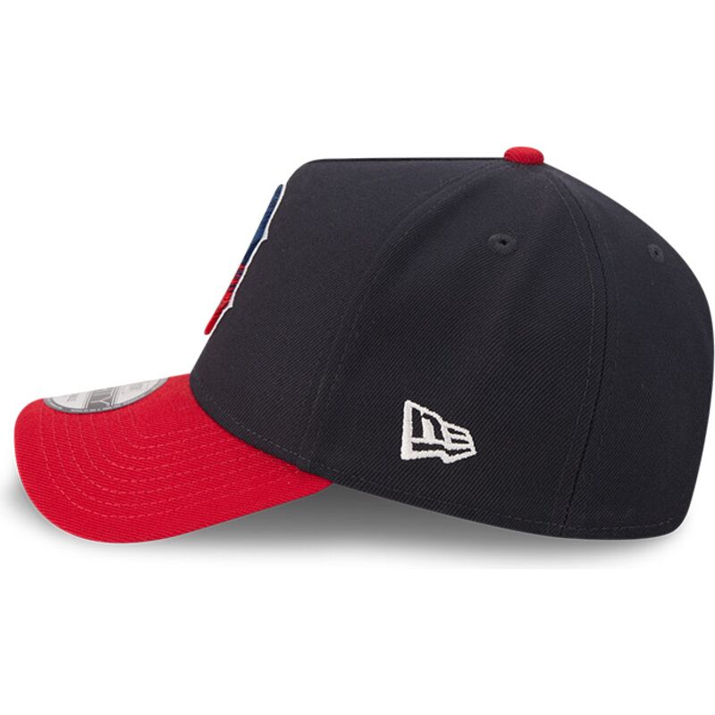 new-era-curved-brim-9forty-a-frame-na-lifestyle-f1-boston-red-sox-mlb-navy-blue-and-red-snapback-cap new-era-curved-brim-9forty-a-frame-na-lifestyle-f1-boston-red-sox-mlb-navy-blue-and-red-snapback-cap