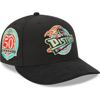 New Era Curved Brim 9FIFTY NA Lifestyle F1 Detroit Pistons NBA Black Snapback Cap