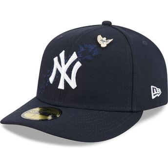 New Era Curved Brim 59FIFTY Pin NA Lifestyle F1 New York Yankees MLB Navy Blue Fitted Cap