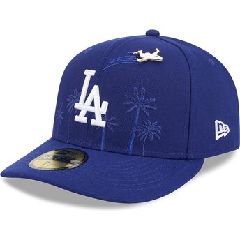 New Era Curved Brim 59FIFTY Pin NA Lifestyle F1 Los Angeles Dodgers MLB Blue Fitted Cap