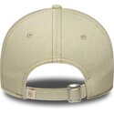 new-era-curved-brim-brown-logo-9twenty-denim-new-york-yankees-mlb-beige-adjustable-cap