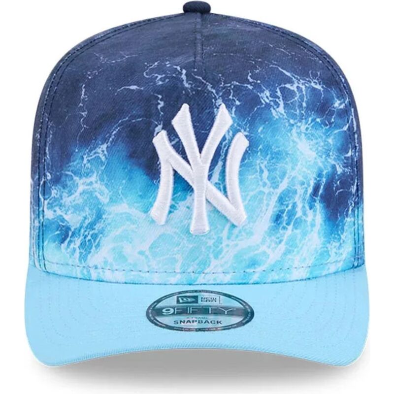 new-era-curved-brim-9fifty-a-frame-deep-water-new-york-yankees-mlb-blue-snapback-cap new-era-curved-brim-9fifty-a-frame-deep-water-new-york-yankees-mlb-blue-snapback-cap