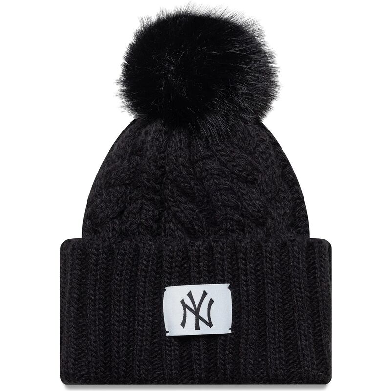 new-era-youth-cable-new-york-yankees-mlb-black-beanie-with-pompom new-era-youth-cable-new-york-yankees-mlb-black-beanie-with-pompom