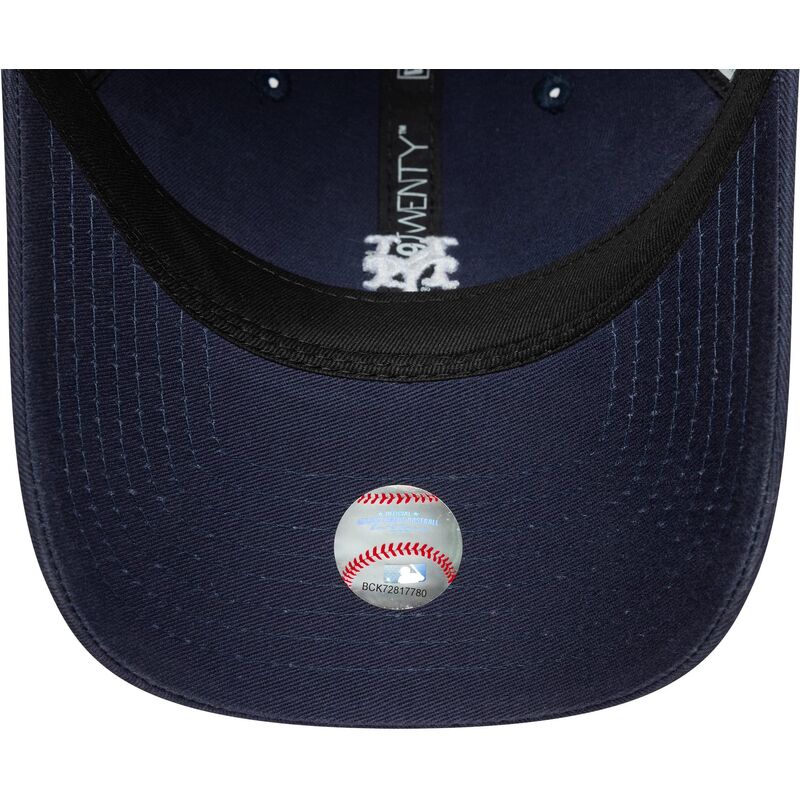 new-era-curved-brim-9twenty-washed-mini-logo-new-york-mets-mlb-navy-blue-adjustable-cap