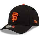 new-era-curved-brim-orange-logo-9forty-m-crown-player-replica-san-francisco-giants-mlb-black-snapback-cap