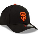 new-era-curved-brim-orange-logo-9forty-m-crown-player-replica-san-francisco-giants-mlb-black-snapback-cap