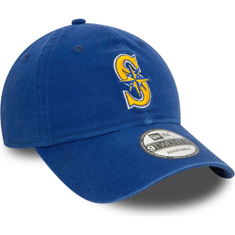 new-era-curved-brim-9twenty-core-classic-seattle-mariners-mlb-blue-adjustable-cap new-era-curved-brim-9twenty-core-classic-seattle-mariners-mlb-blue-adjustable-cap