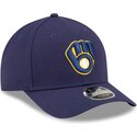 new-era-curved-brim-9forty-m-crown-player-replica-milwaukee-brewers-mlb-navy-blue-snapback-cap