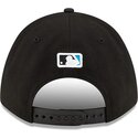 new-era-curved-brim-9forty-m-crown-player-replica-miami-marlins-mlb-black-snapback-cap